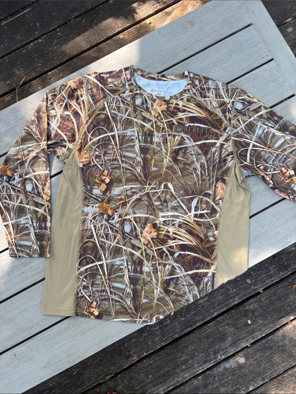 Beretta Men’s ' Long-Sleeve Realtree Camo Tee - Brown/Tan